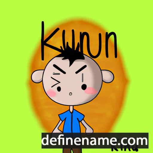 cartoon of the name Kun