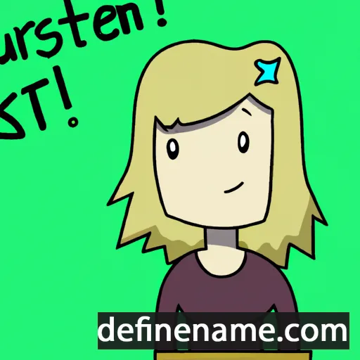 Kursten cartoon