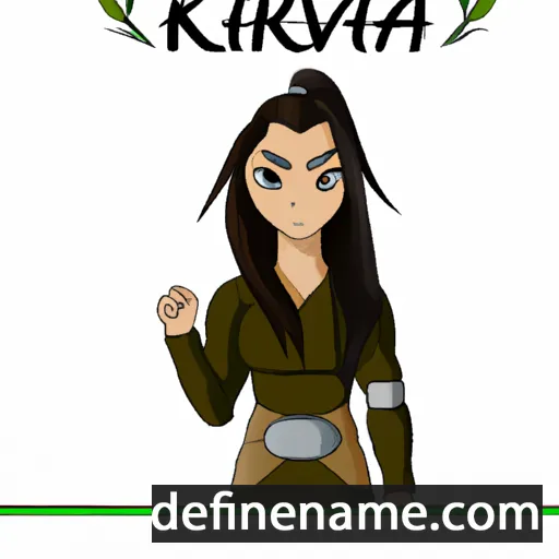 Kuvira cartoon