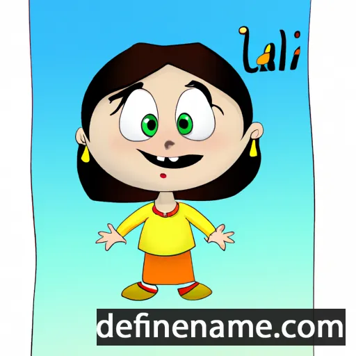 cartoon of the name Lali