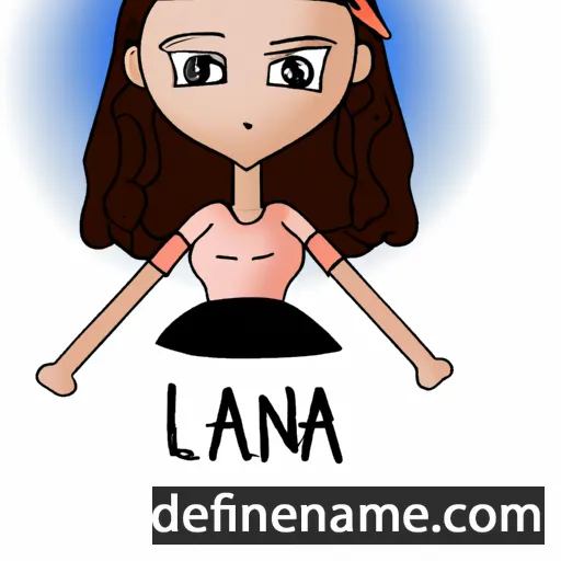 cartoon of the name Lana