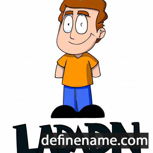 cartoon of the name Landon