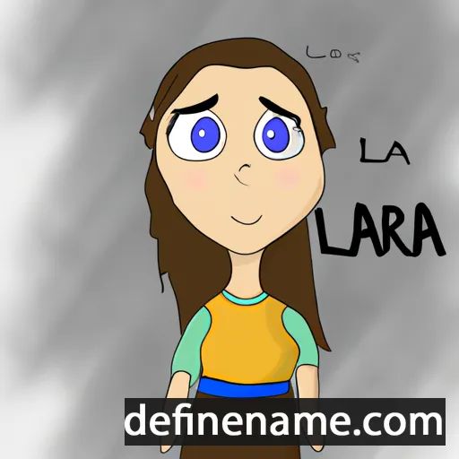 cartoon of the name Lara