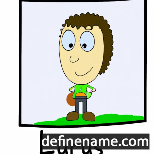 cartoon of the name Lauris