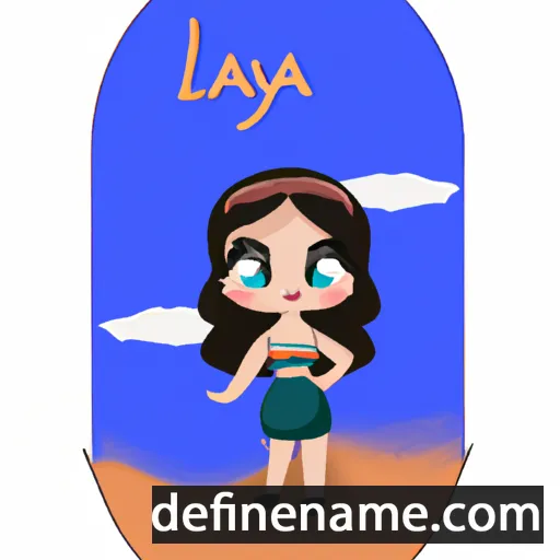 cartoon of the name Laya