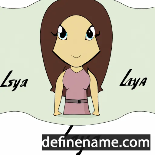 cartoon of the name Laya