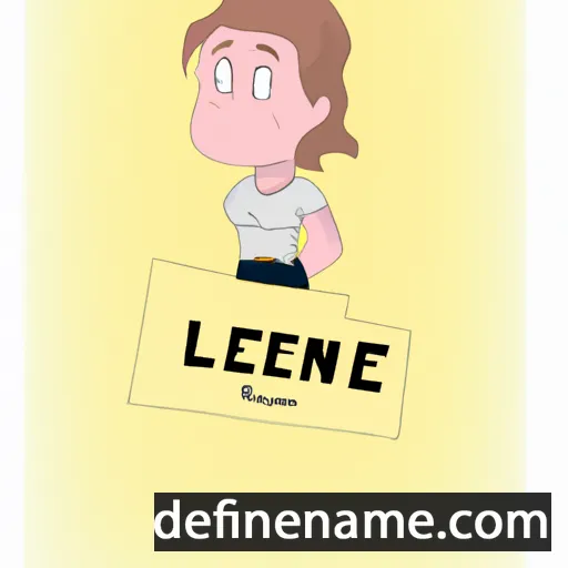 Léanne cartoon