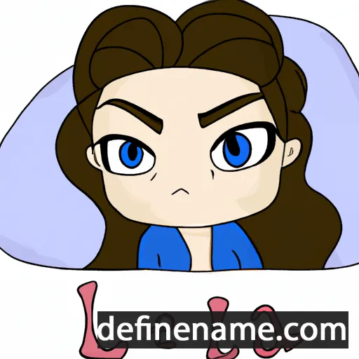 Léia cartoon