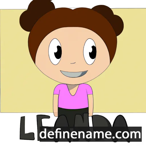 cartoon of the name Leanda