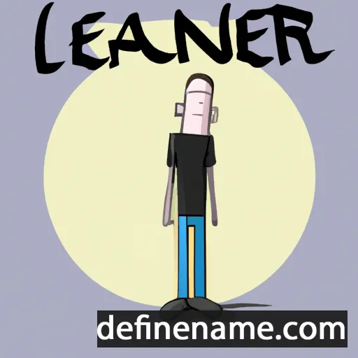 Leaner cartoon