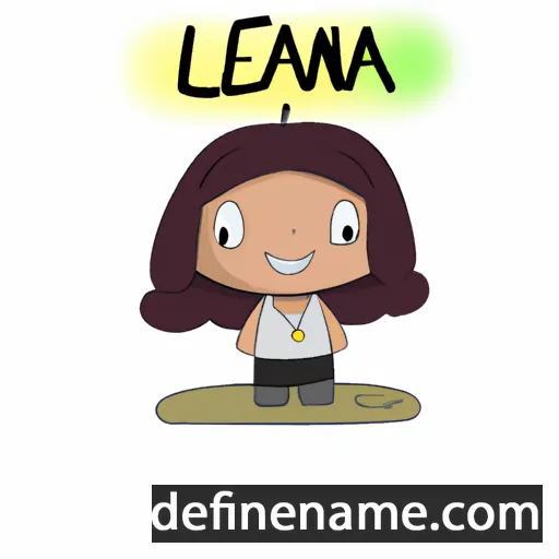 Leania cartoon