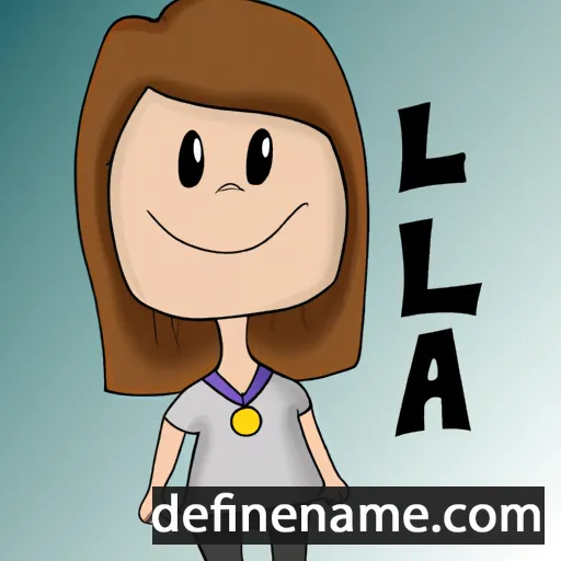 cartoon of the name Lecia