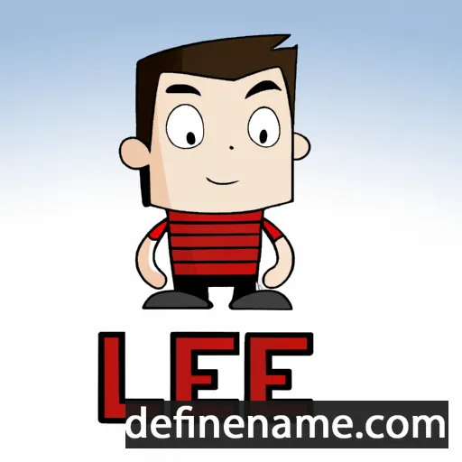 cartoon of the name Lee