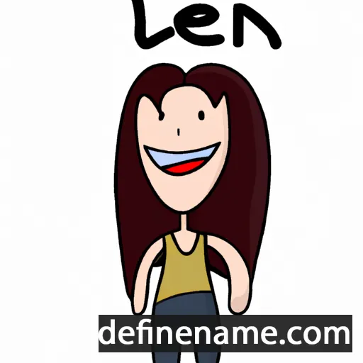 cartoon of the name Leen