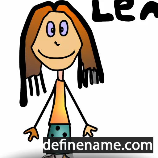 cartoon of the name Leena