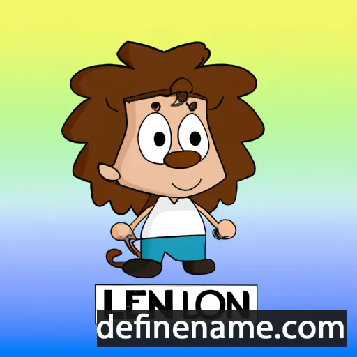 cartoon of the name Leeon