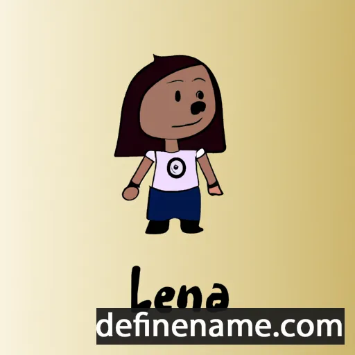 Leïna cartoon