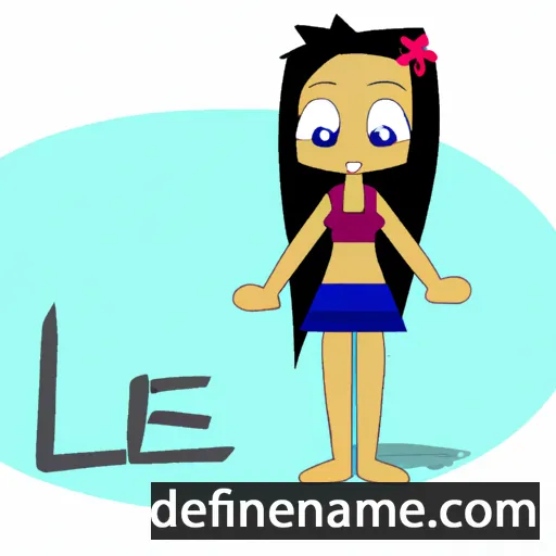 cartoon of the name Lei