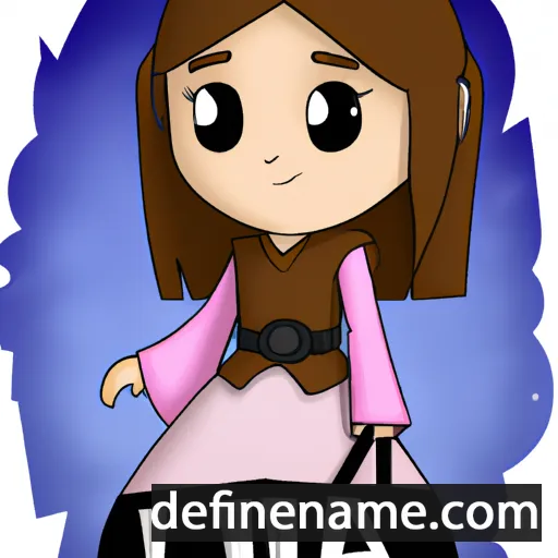 cartoon of the name Leia