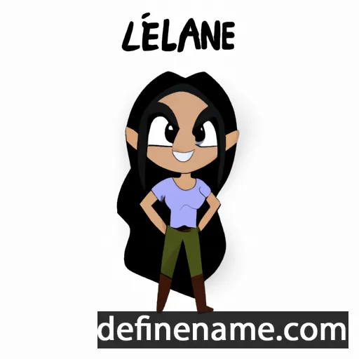 Leiliane cartoon