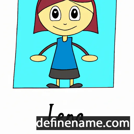 cartoon of the name Leina