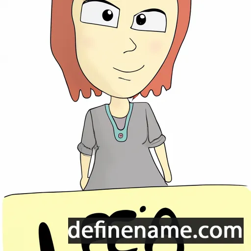 cartoon of the name Leja