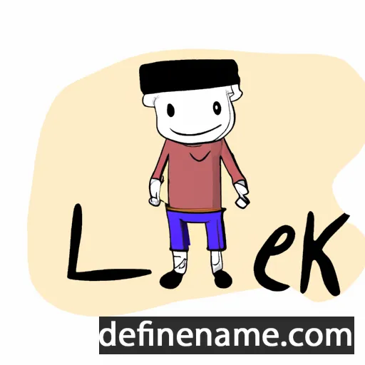 cartoon of the name Lek