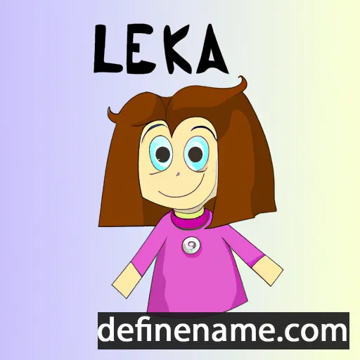 cartoon of the name Leka