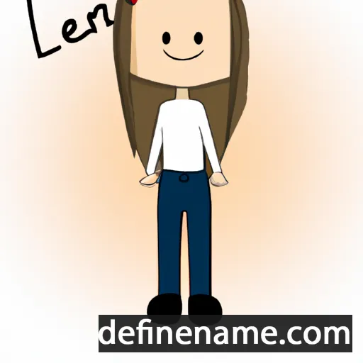 cartoon of the name Leni