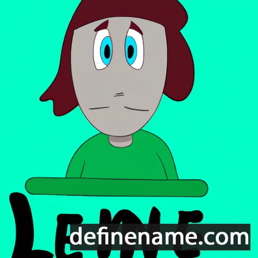 cartoon of the name Lenne