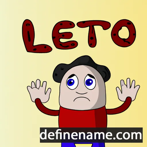 cartoon of the name Leto