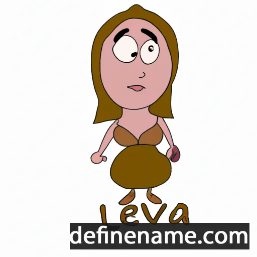 cartoon of the name Leva