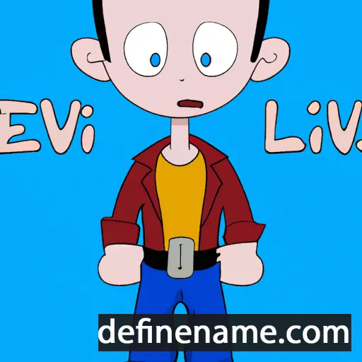 cartoon of the name Levi