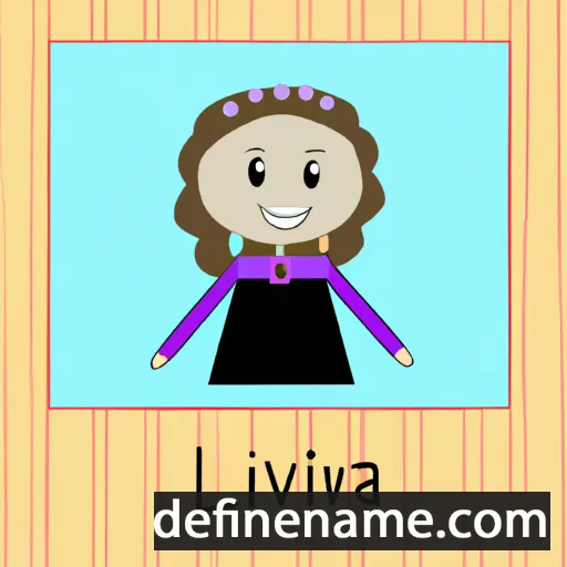 cartoon of the name Levina