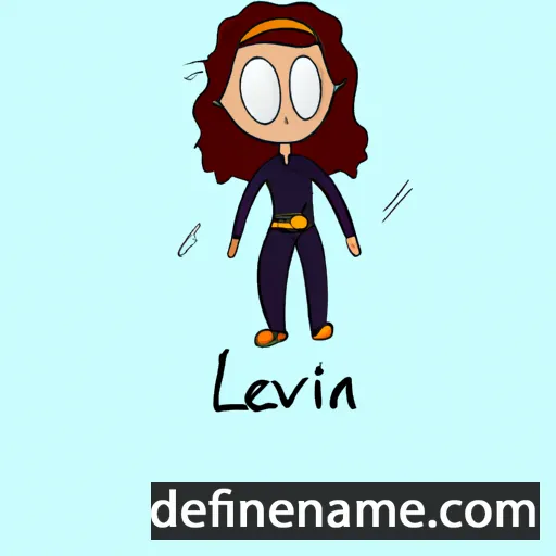 cartoon of the name Levina