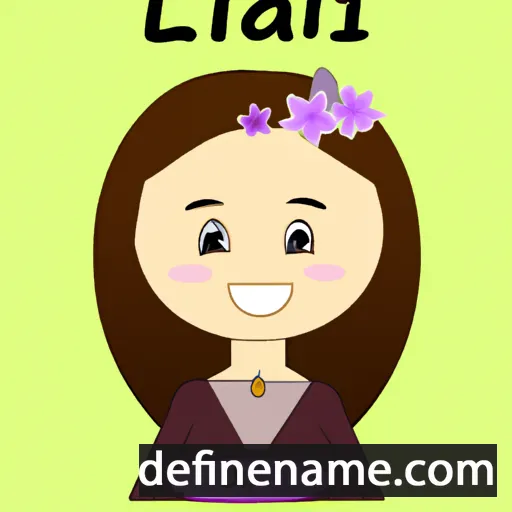 cartoon of the name Liah