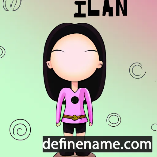 cartoon of the name Lian