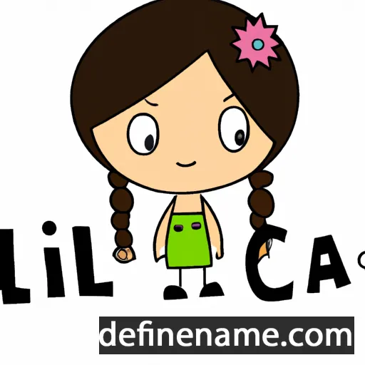 cartoon of the name Licia