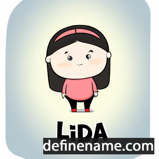 cartoon of the name Lida