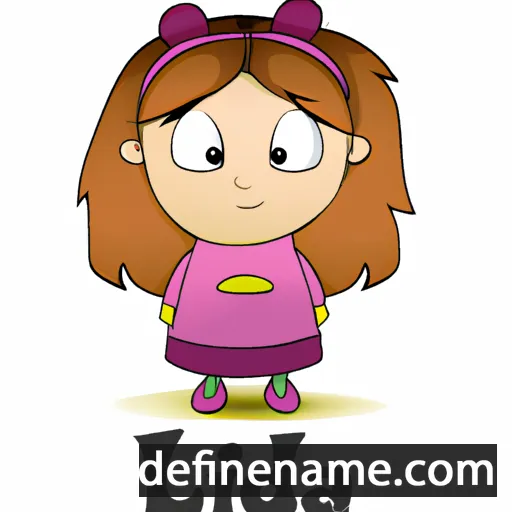 cartoon of the name Lida