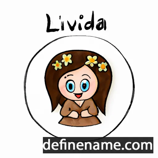 Lidvina cartoon