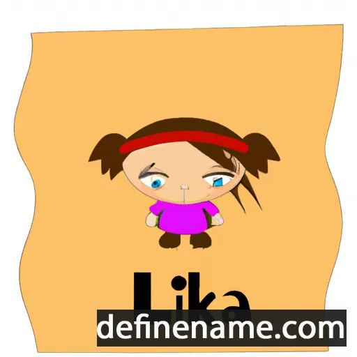 cartoon of the name Lika