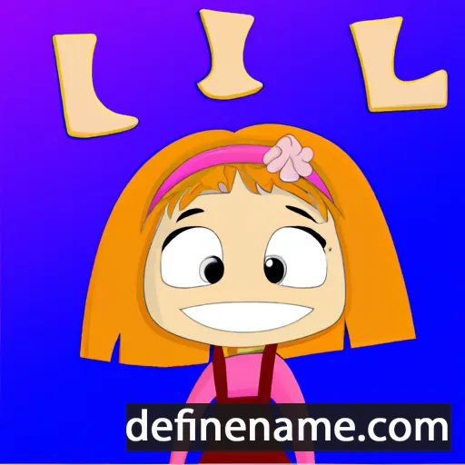 cartoon of the name Lili