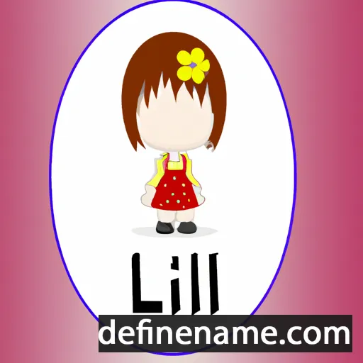 cartoon of the name Lili