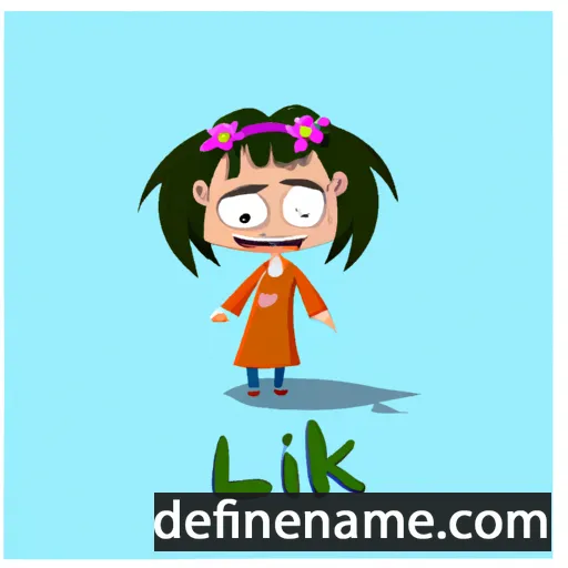 cartoon of the name Lilik