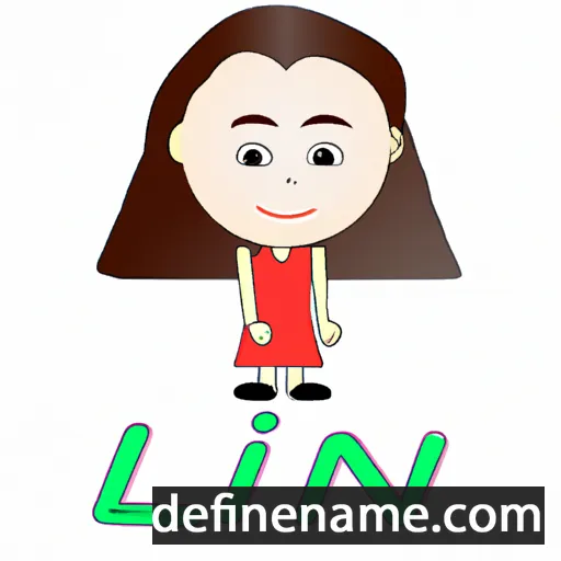 cartoon of the name Lin