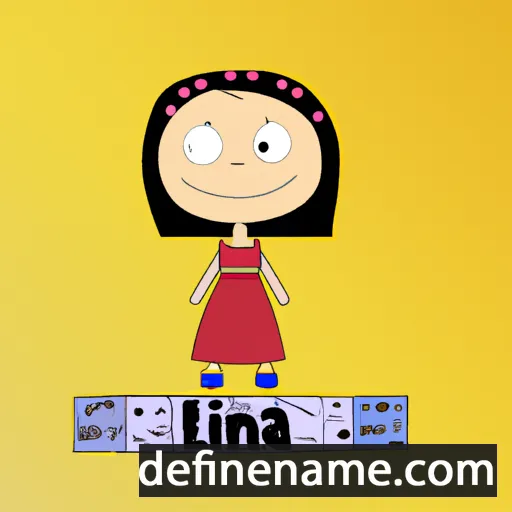 cartoon of the name Lina