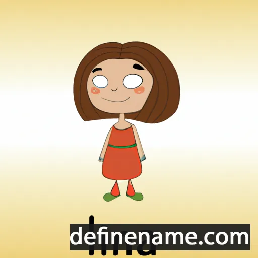 cartoon of the name Lina