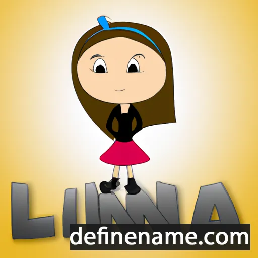 cartoon of the name Lina