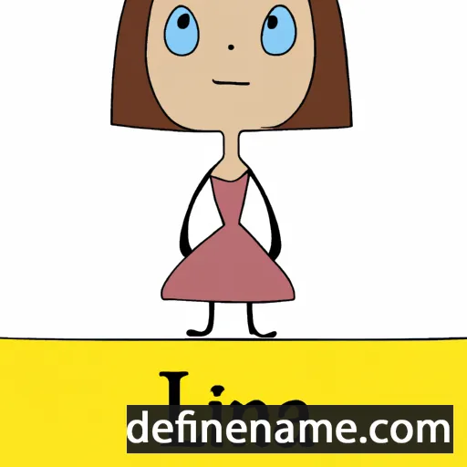 cartoon of the name Lina